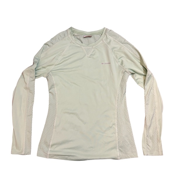 Columbia Tops - COPY - Green Columbia Long Sleeve Athletic Shirt